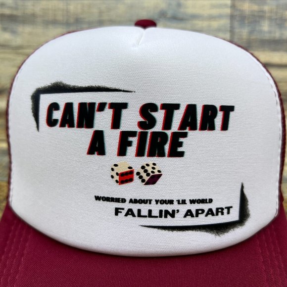 Bruce Springsteen Dancing In The Dark Trucker Hat Maroon The Boss Baseball Cap - Picture 3 of 8